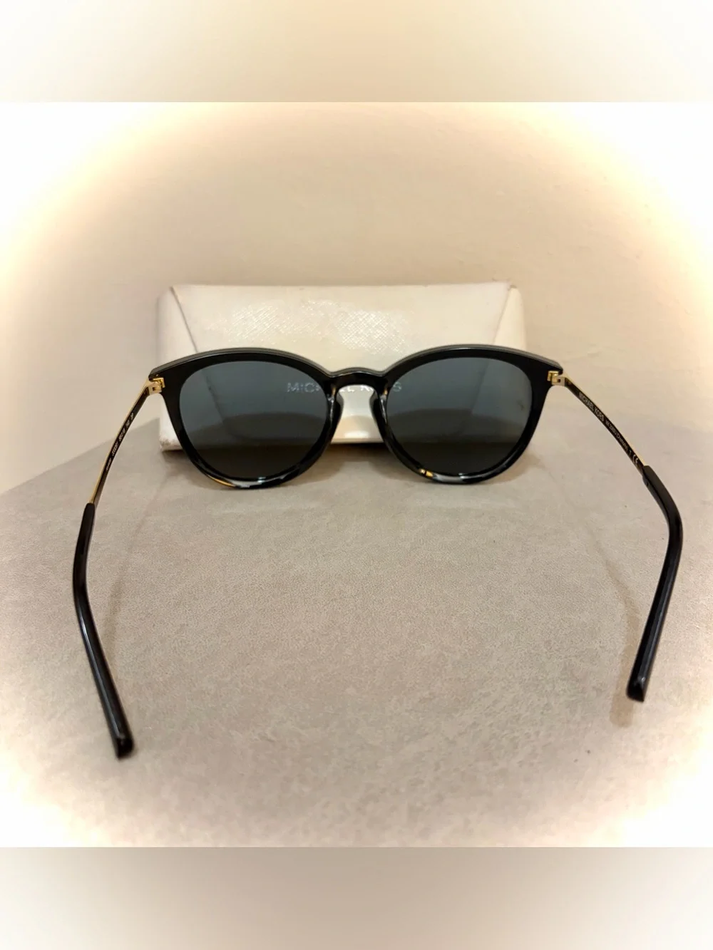 Authentic Michael Kors MK2080U 333281 Polarized Black Brow Sunglasses 56mm